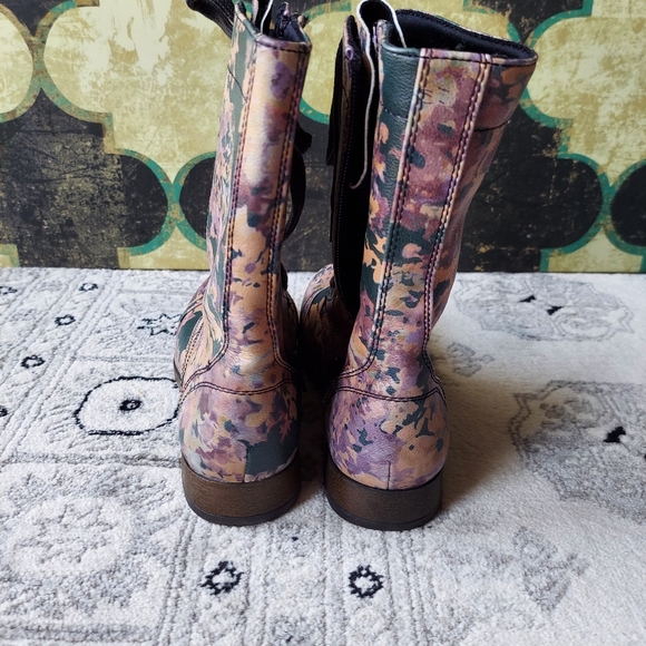 Mossimo Supply Co. Floral Print Combat Boots - Picture 3 of 7